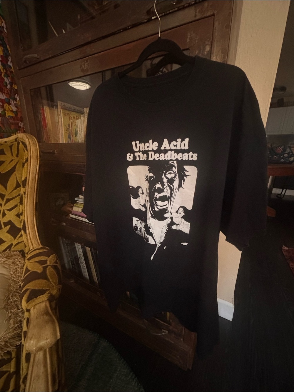 Original Uncle Acid & The Deadbeats Black Graphic Band T-Shirt